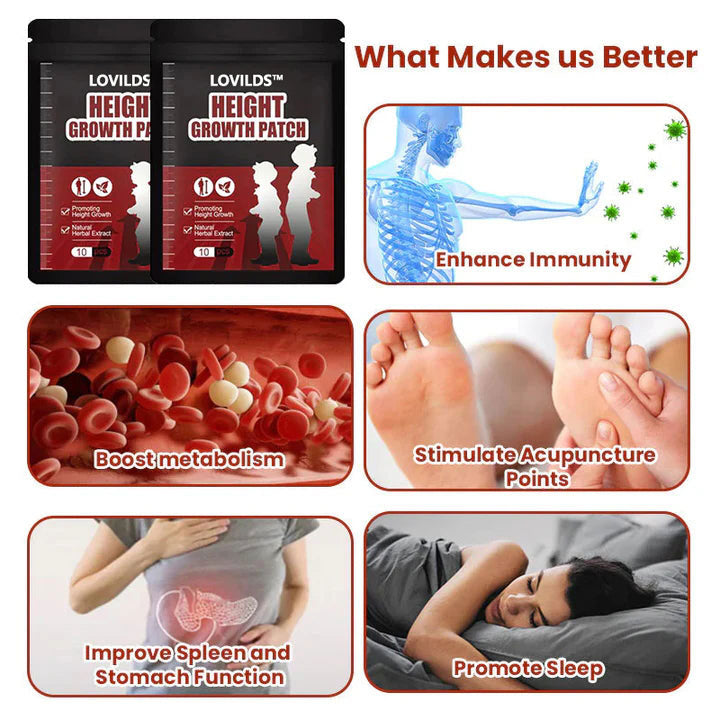 đż LOVILDS⢠Herbal Foot Patch â Naturally Boost Your Height, Backed by Exclusive Patent!