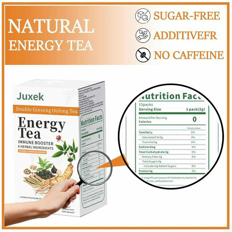 Juxek™ Men’s Focus Tea – Freeze-Dried Ginseng for Strength & Clarity