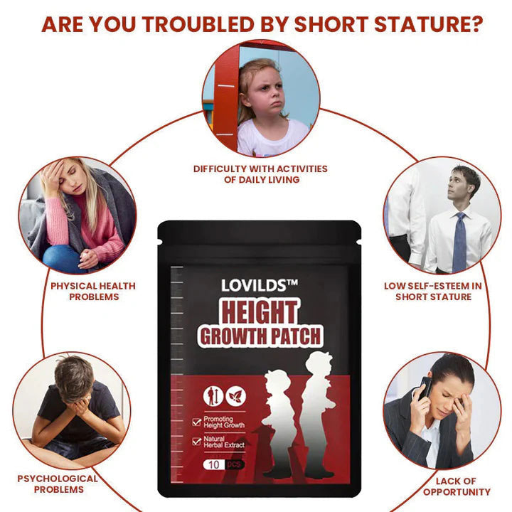 🌿 LOVILDS™ Herbal Foot Patch – Naturally Boost Your Height, Backed by Exclusive Patent!