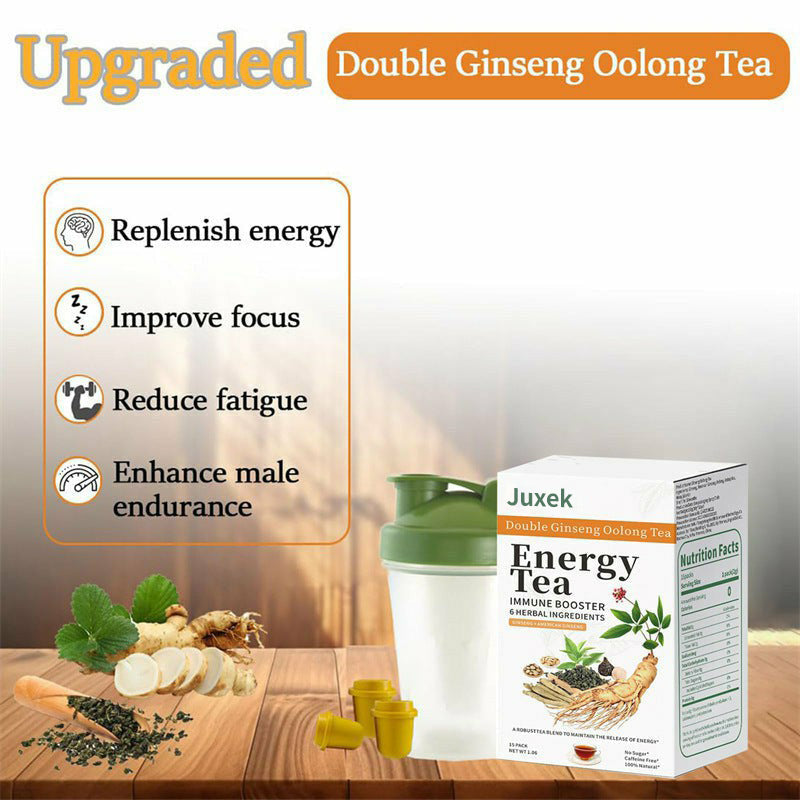 Juxek™ Men’s Focus Tea – Freeze-Dried Ginseng for Strength & Clarity