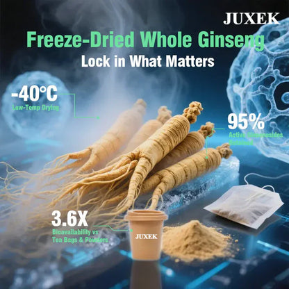 Juxek™ Men’s Focus Tea – Freeze-Dried Ginseng for Strength & Clarity